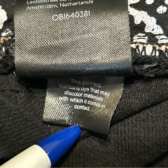 Free People We The Free CRVY Siren Low Rise Straight Jeans Black Size 25 - Picture 12 of 13